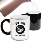 Pugs Not Drugs V2 Dogs Dog Pet Animal - Funny Colour Changing Mug