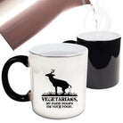 Vegetarians My Food Poops - Funny Colour Changing Mug