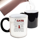 Cats Books And Coffee - Funny Colour Changing Mug