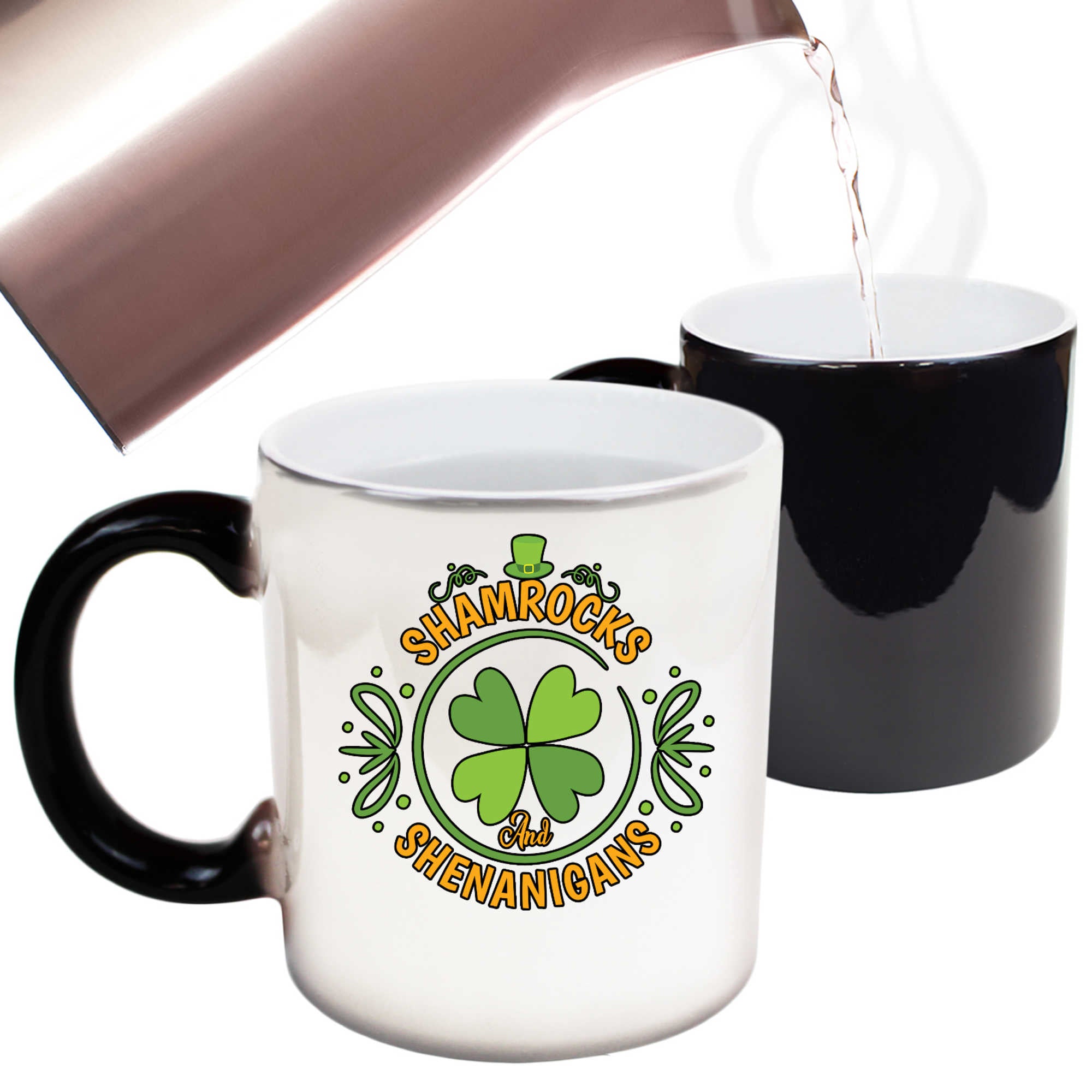 Shamrocks And Shenanigans Irish St Patricks Day Ireland - Funny Colour Changing Mug