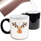 Christmas Rudolph Reindeer - Funny Colour Changing Mug