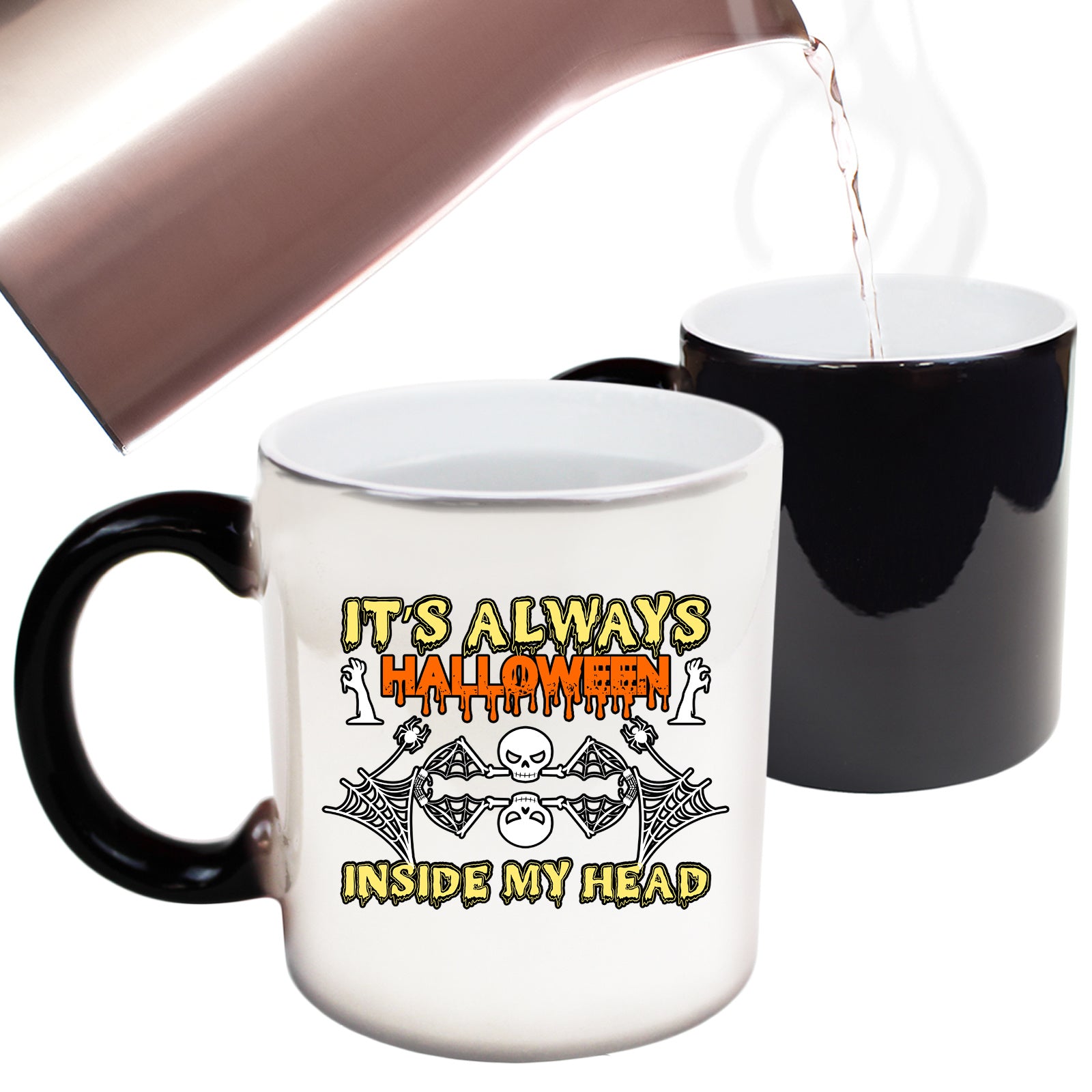 Its Always Halloween In My Head - Funny Colour Changing Mug