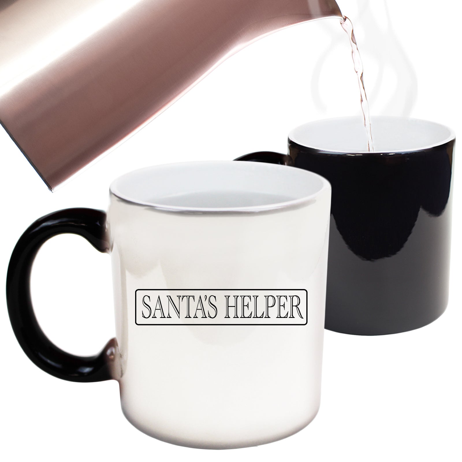 Santas Helper Christmas Xmas - Funny Colour Changing Mug