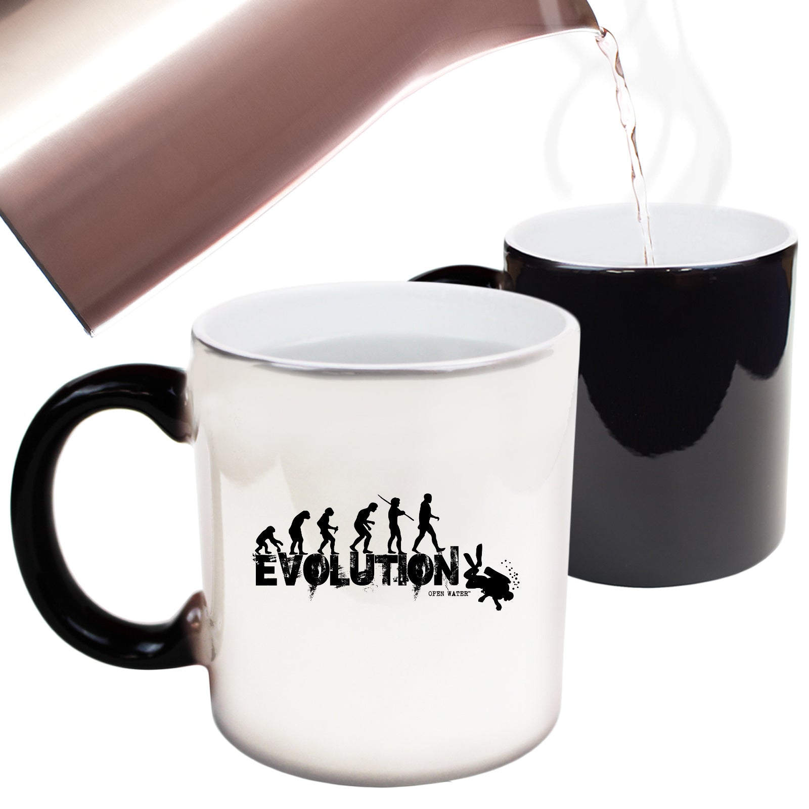 Ow Evolution Scuba Divers Diving - Funny Colour Changing Mug