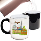 Prague Czech Republic Country Flag Destination - Funny Colour Changing Mug