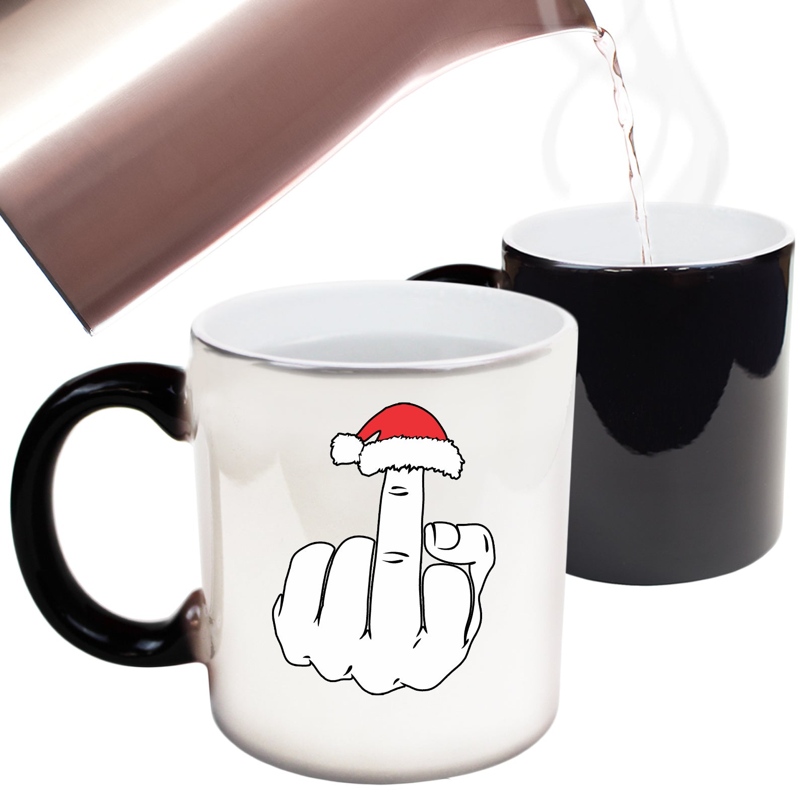 Christmas Middle Finger Christmas - Funny Colour Changing Mug