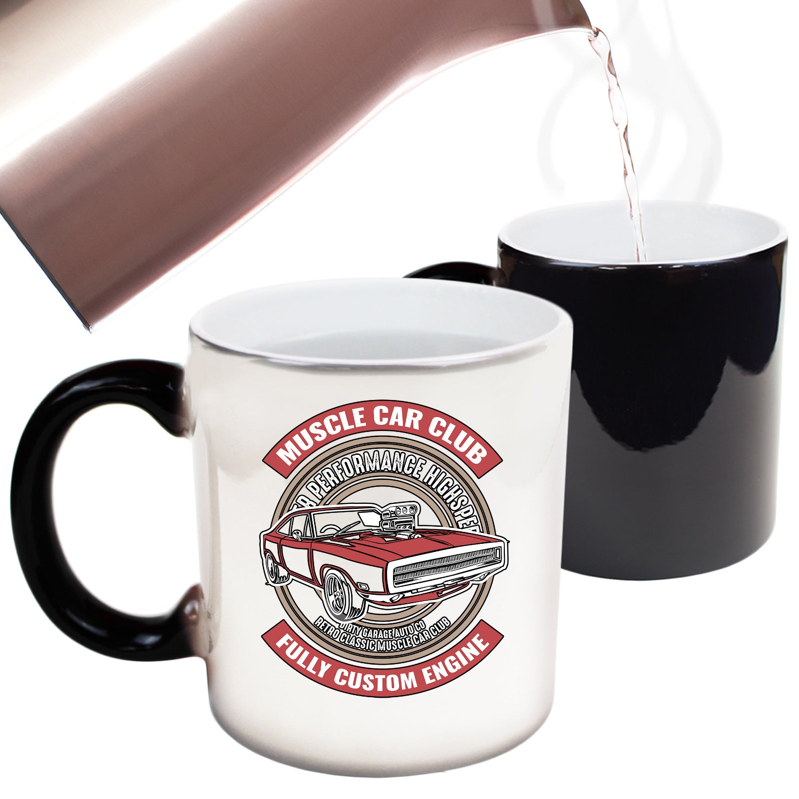 Muscle Car Club Fully Custom Engine - Funny Colour Changing Mug