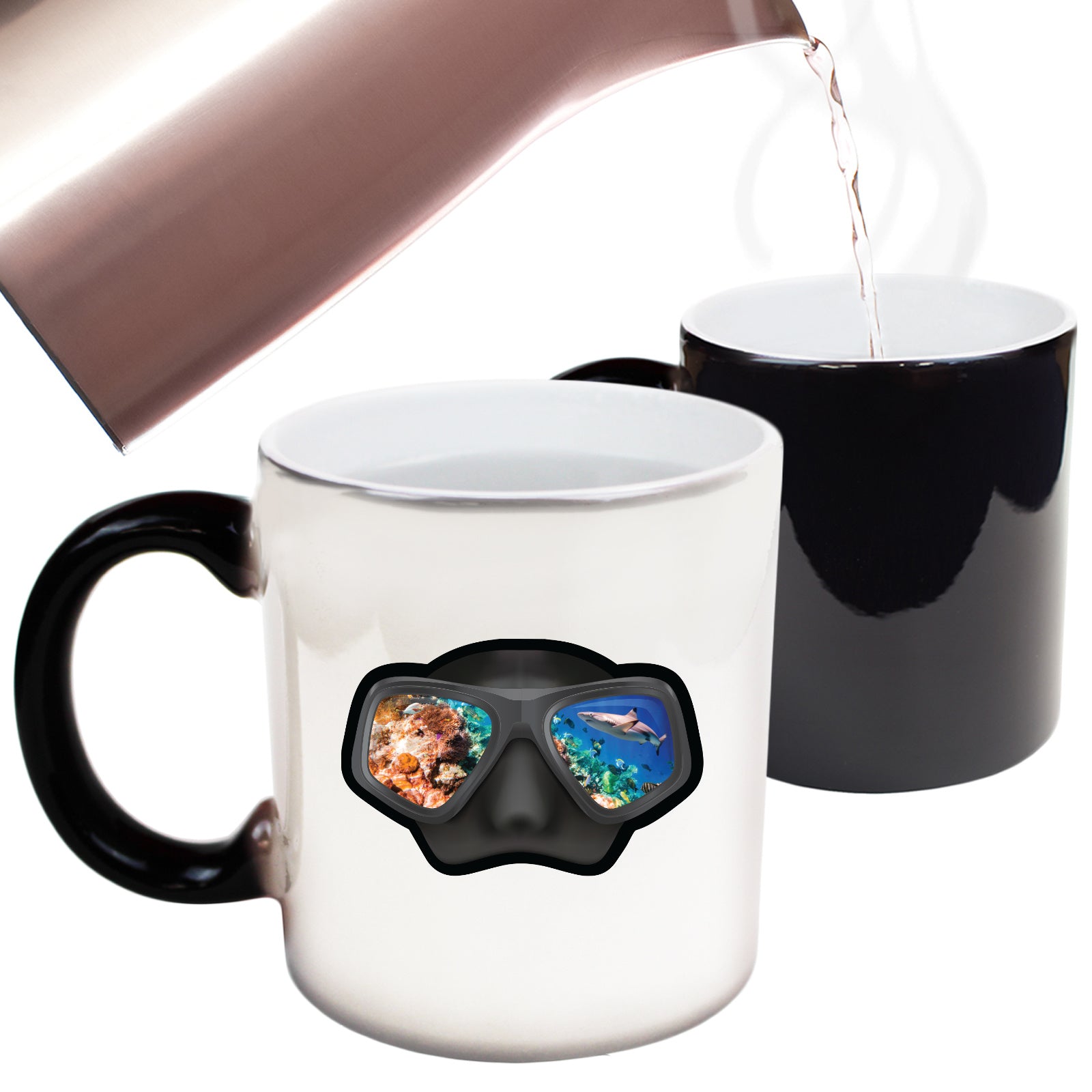 Ow Scuba Goggles Versacam - Funny Colour Changing Mug