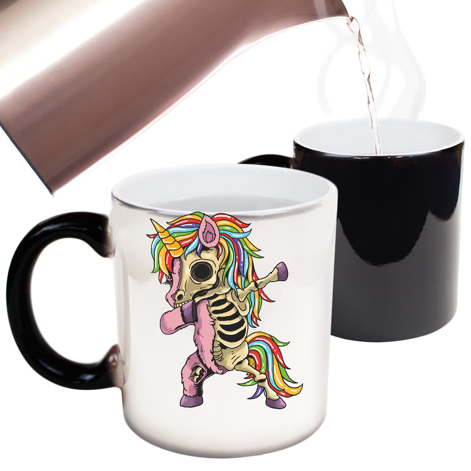 Zombie Unicorn Dab Halloween Trick Or Treat - Funny Colour Changing Mug