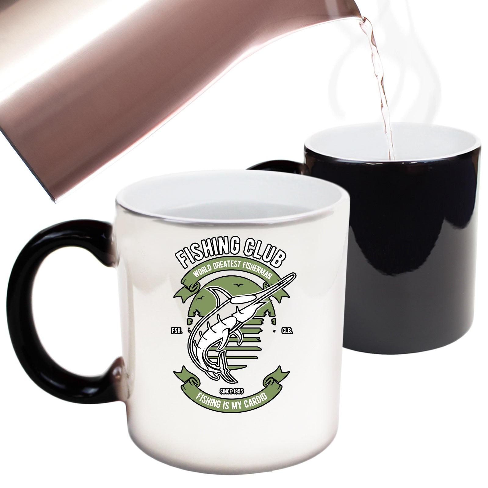 Fishing Club Worlds Greatest Fisherman - Funny Colour Changing Mug