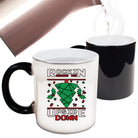 Rockin Around The Christmas Tree Upside Down Australia - Funny Colour Changing Mug