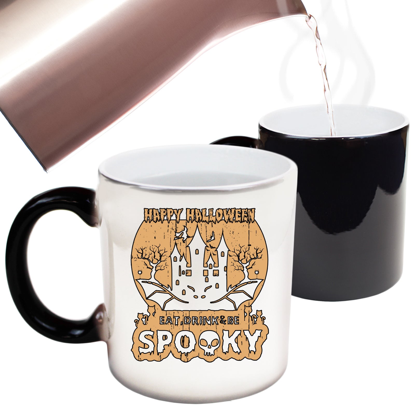 Happy Halloween Eat Dink And Be Spooky - Funny Colour Changing Mug