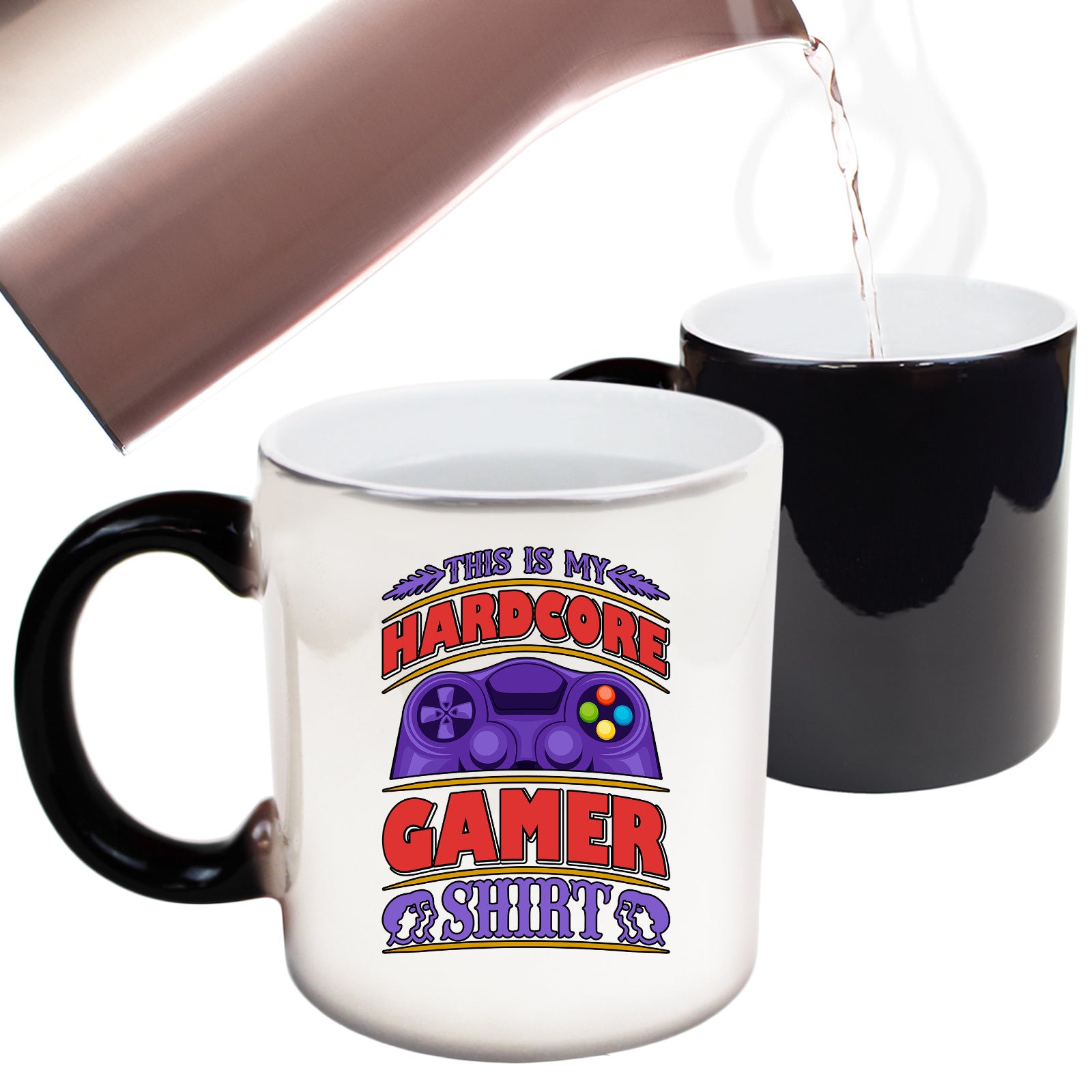 This Is My Hardcore Gamer Shirt Gaming - Funny Colour Changing Mug