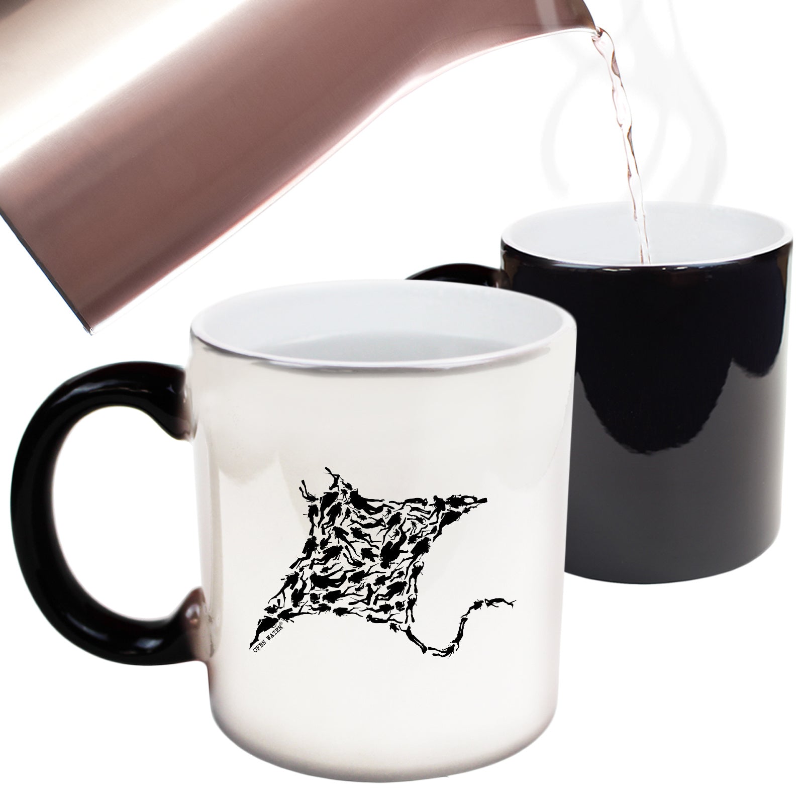 Ow Manta Ray - Funny Colour Changing Mug