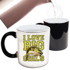 I Love Big Girls Fishing Angling Fish - Funny Colour Changing Mug