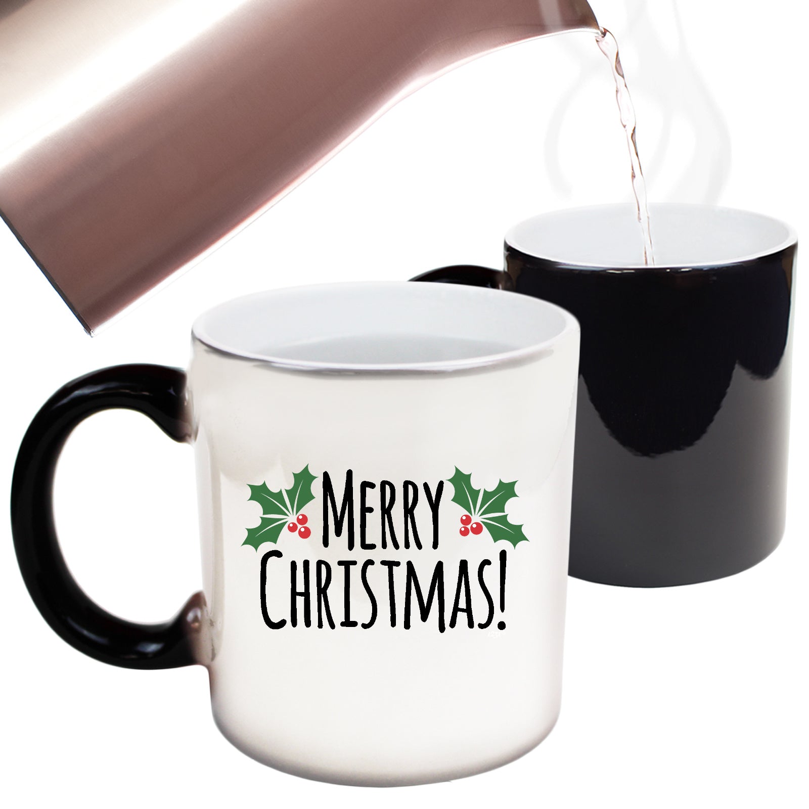 Christmas Merry Christmas Holly - Funny Colour Changing Mug