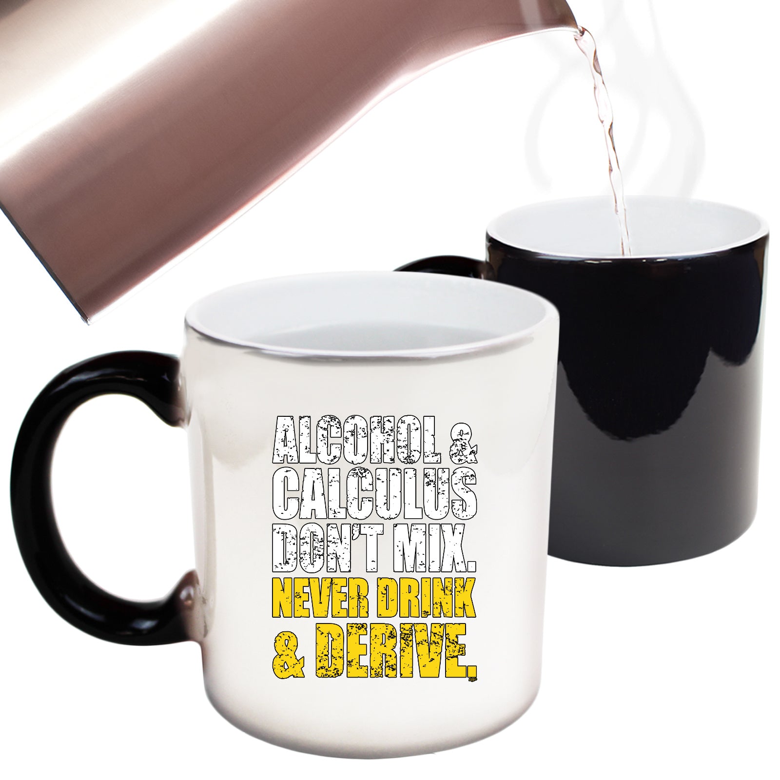 Alcohol And Calculus Dont Mix - Funny Colour Changing Mug Cup