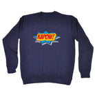 Comic Kapow - Funny Novelty Sweatshirt - 123t Australia | Funny T-Shirts Mugs Novelty Gifts