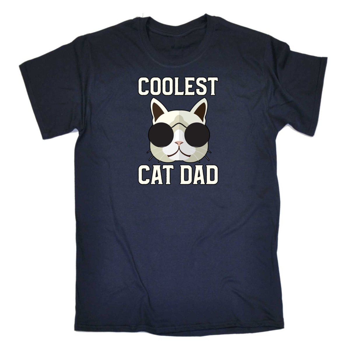 Coolest Cat Dad - Mens Funny T-Shirt Tshirts - 123t Australia | Funny T-Shirts Mugs Novelty Gifts