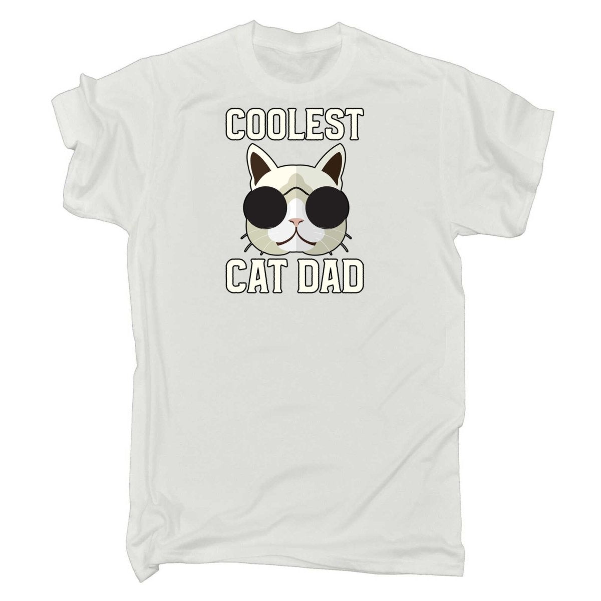 Coolest Cat Dad - Mens Funny T-Shirt Tshirts - 123t Australia | Funny T-Shirts Mugs Novelty Gifts