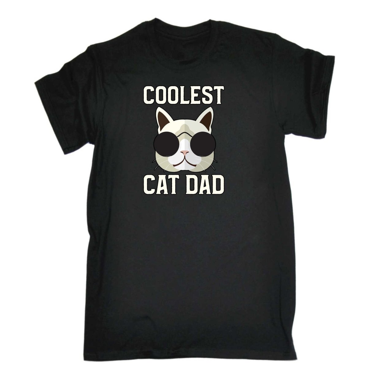 Coolest Cat Dad - Mens Funny T-Shirt Tshirts - 123t Australia | Funny T-Shirts Mugs Novelty Gifts