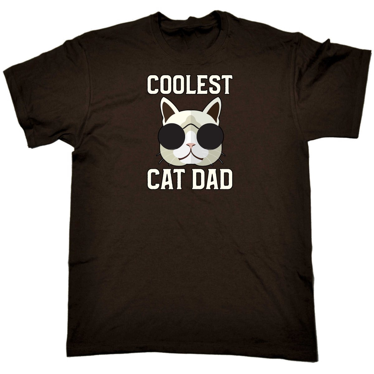 Coolest Cat Dad - Mens Funny T-Shirt Tshirts - 123t Australia | Funny T-Shirts Mugs Novelty Gifts