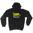 Cooper V1 Surname Thing - Funny Novelty Hoodies Hoodie - 123t Australia | Funny T-Shirts Mugs Novelty Gifts