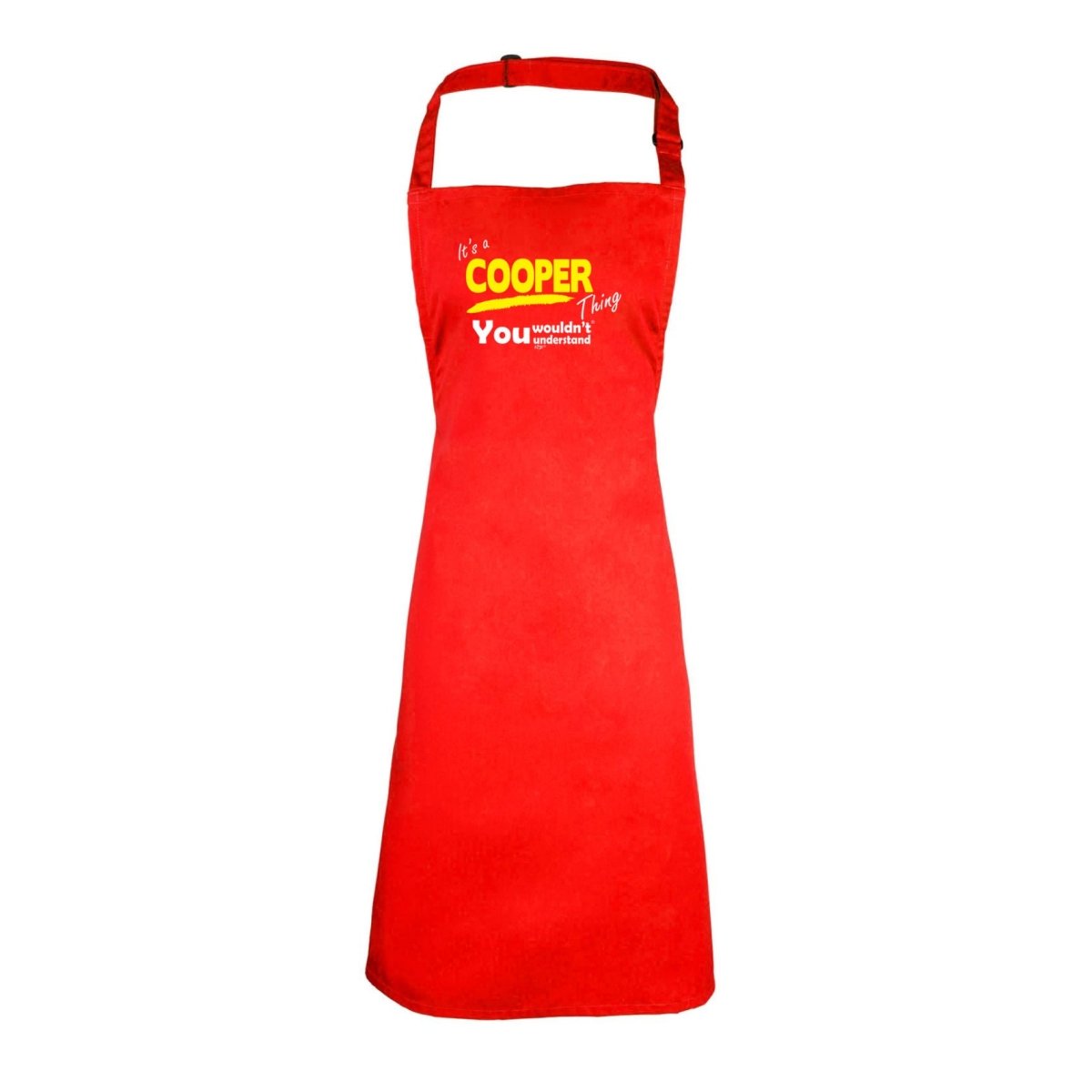 Cooper V1 Surname Thing - Funny Novelty Kitchen Adult Apron - 123t Australia | Funny T-Shirts Mugs Novelty Gifts