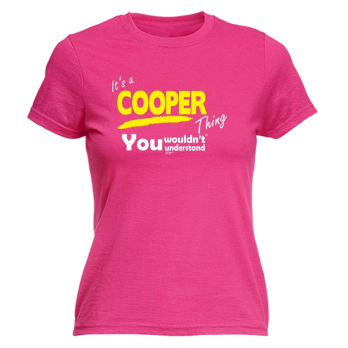 Cooper V1 Surname Thing - Funny Novelty Womens T-Shirt T Shirt Tshirt - 123t Australia | Funny T-Shirts Mugs Novelty Gifts