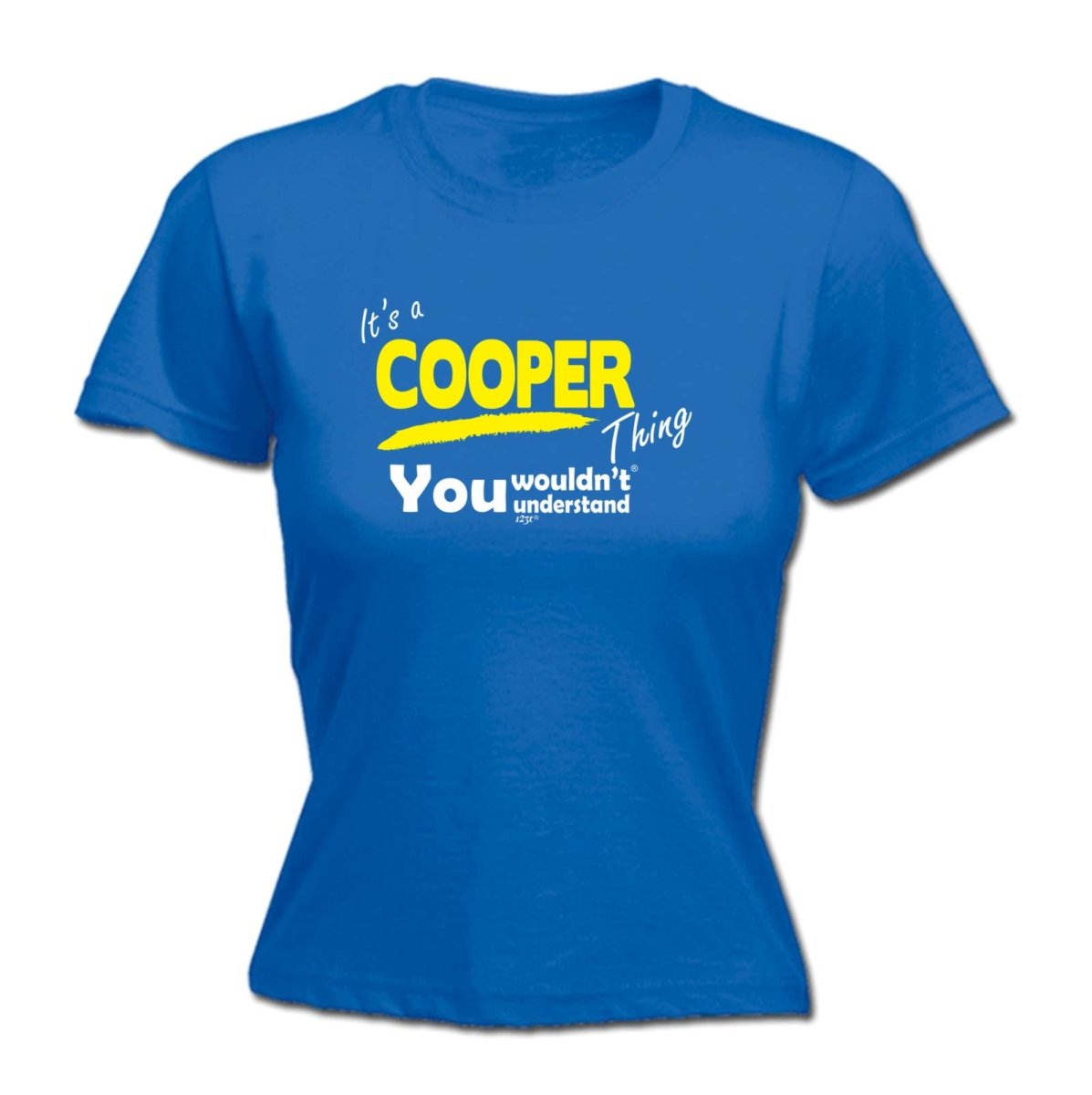 Cooper V1 Surname Thing - Funny Novelty Womens T-Shirt T Shirt Tshirt - 123t Australia | Funny T-Shirts Mugs Novelty Gifts