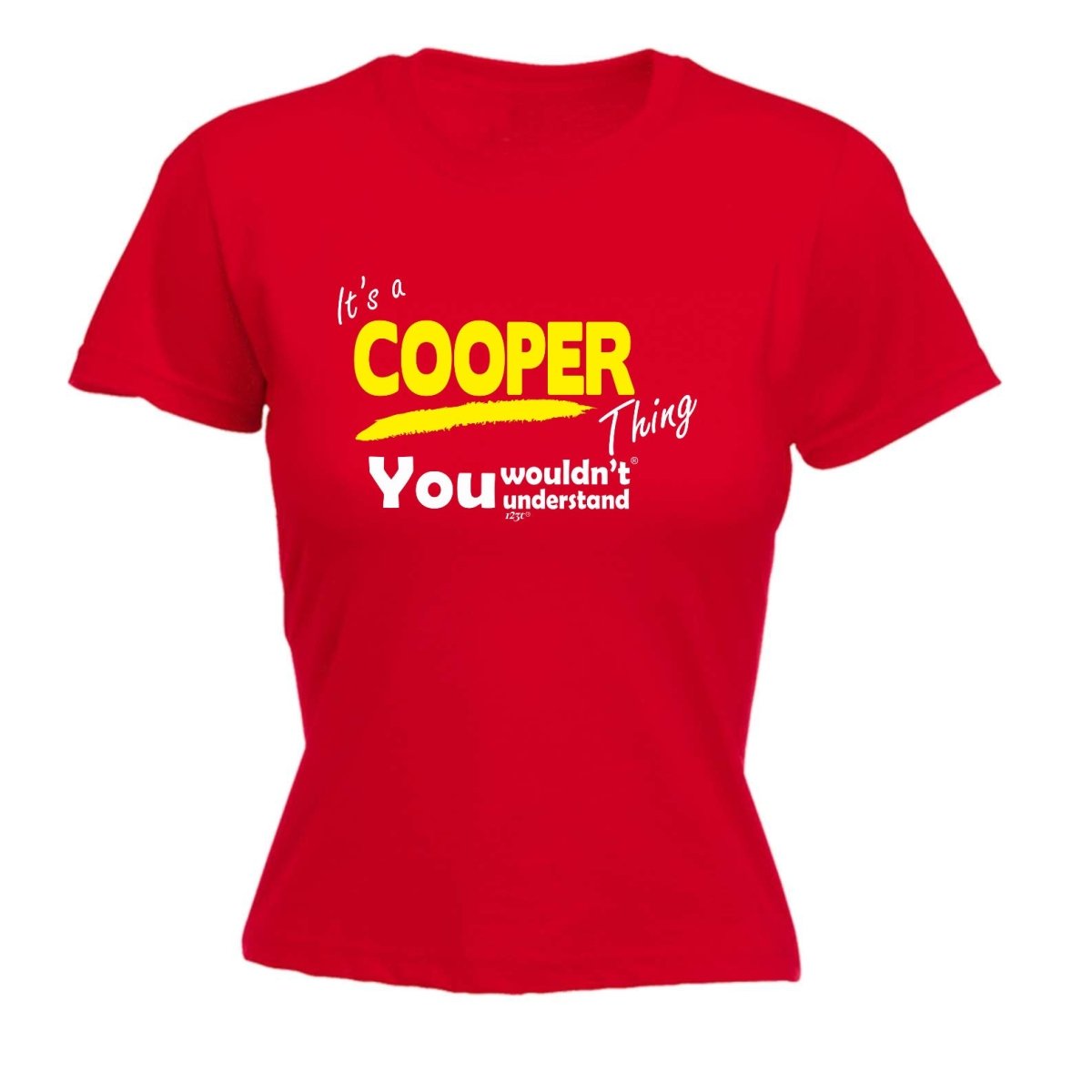 Cooper V1 Surname Thing - Funny Novelty Womens T-Shirt T Shirt Tshirt - 123t Australia | Funny T-Shirts Mugs Novelty Gifts