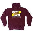 Cooper V2 Surname Thing - Funny Novelty Hoodies Hoodie - 123t Australia | Funny T-Shirts Mugs Novelty Gifts