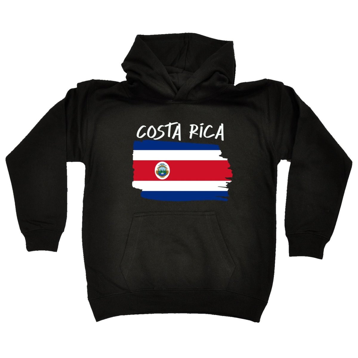 Costa Rica (State) Country Flag Nationality - Kids Children Hoodie - 123t Australia | Funny T-Shirts Mugs Novelty Gifts