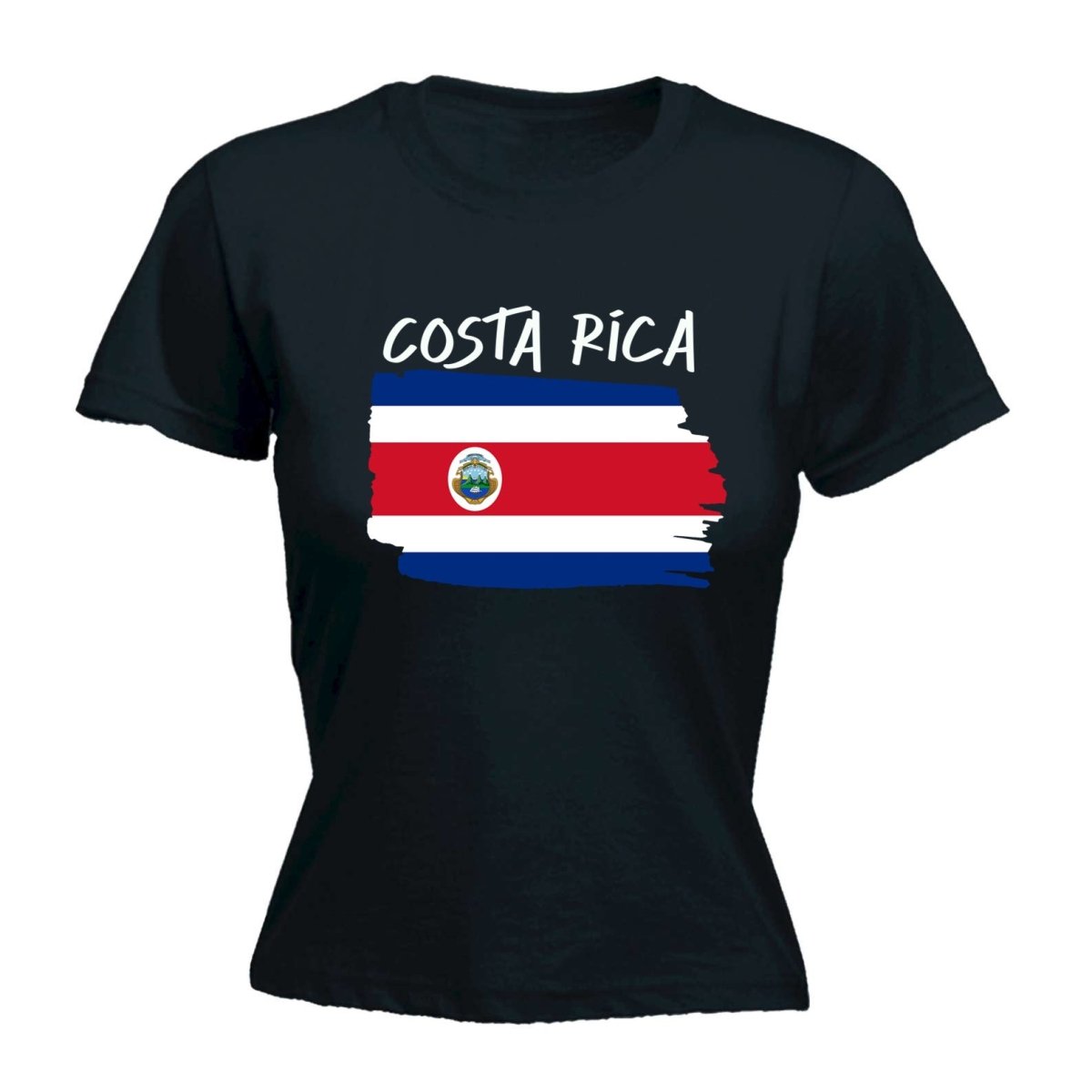 Costa Rica (State) Country Flag Nationality - Womens T-Shirt T Shirt Tshirt - 123t Australia | Funny T-Shirts Mugs Novelty Gifts