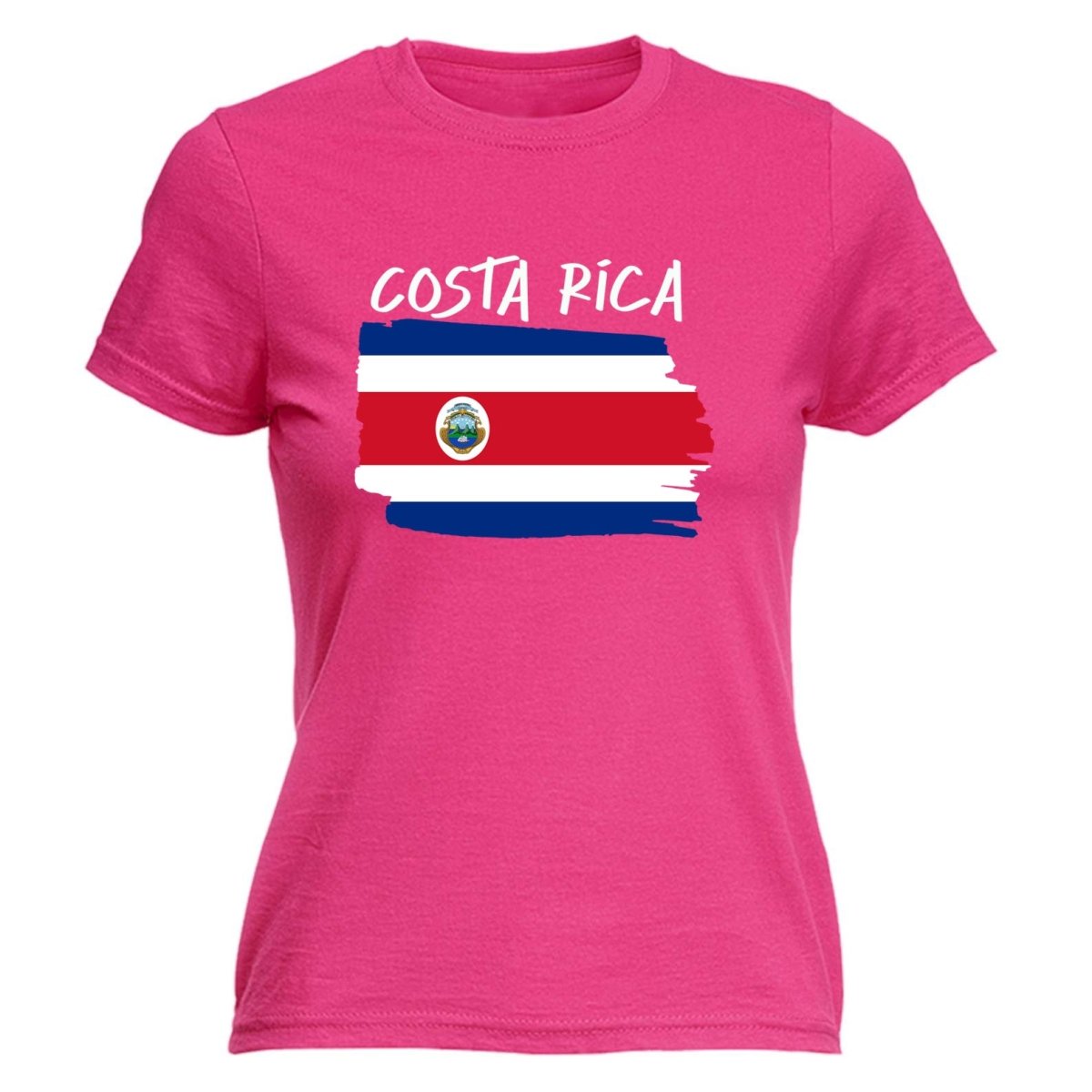 Costa Rica (State) Country Flag Nationality - Womens T-Shirt T Shirt Tshirt - 123t Australia | Funny T-Shirts Mugs Novelty Gifts