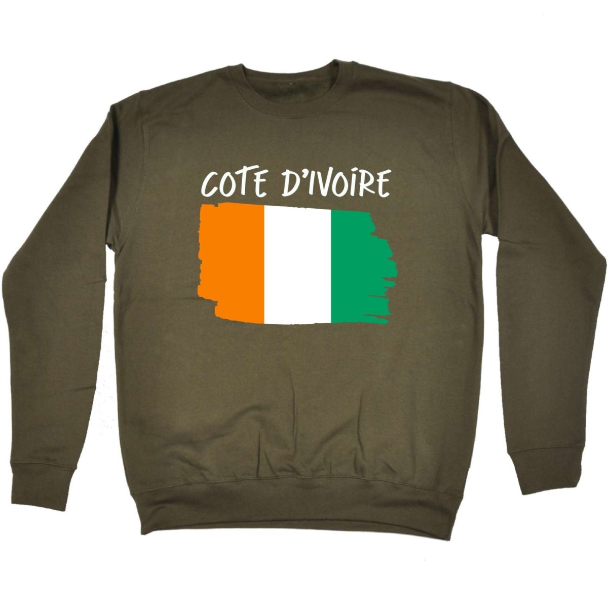 Cote Divoire Country Flag Nationality - Sweatshirt - 123t Australia | Funny T-Shirts Mugs Novelty Gifts