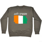 Cote Divoire Country Flag Nationality - Sweatshirt - 123t Australia | Funny T-Shirts Mugs Novelty Gifts