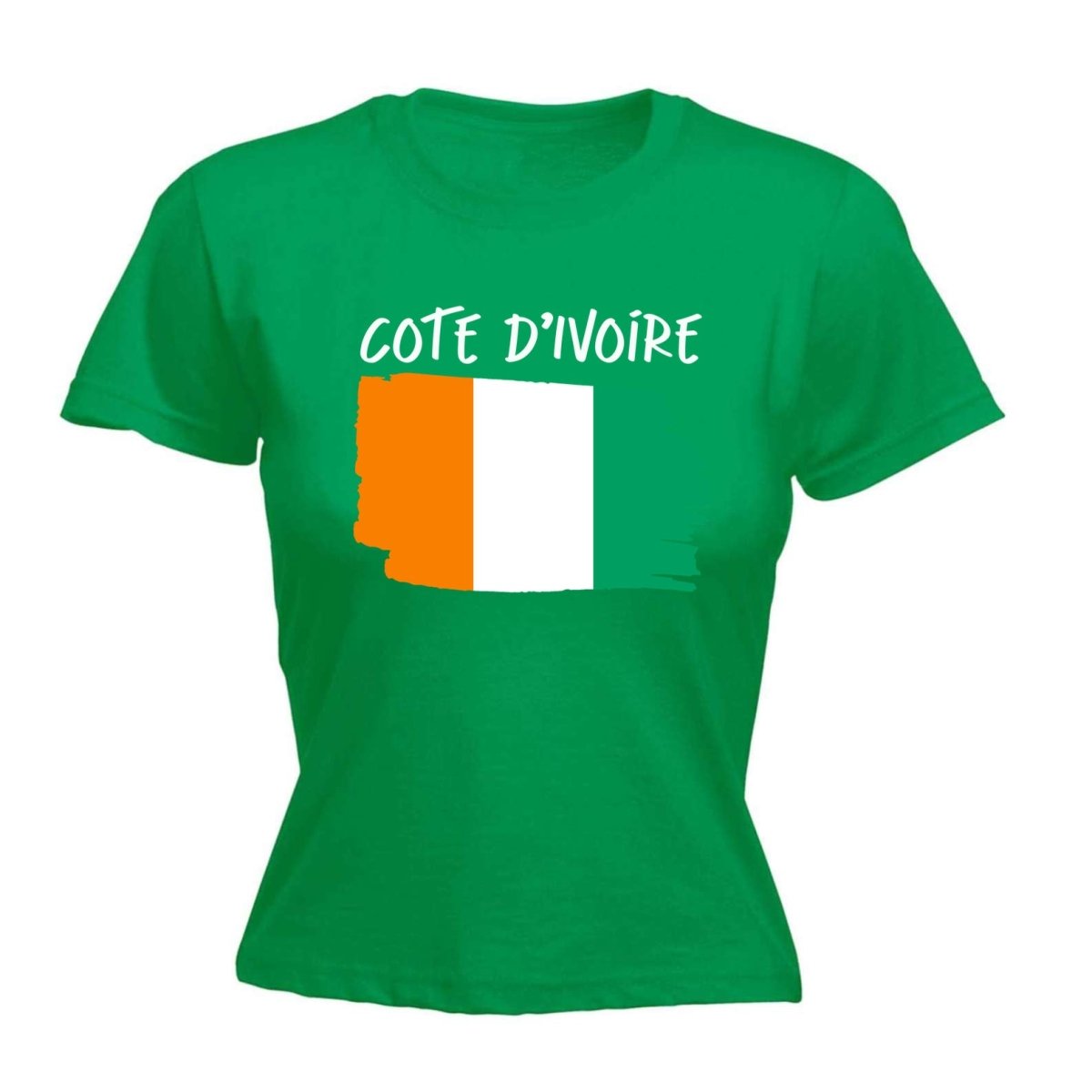 Cote Divoire Country Flag Nationality - Womens T-Shirt T Shirt Tshirt - 123t Australia | Funny T-Shirts Mugs Novelty Gifts