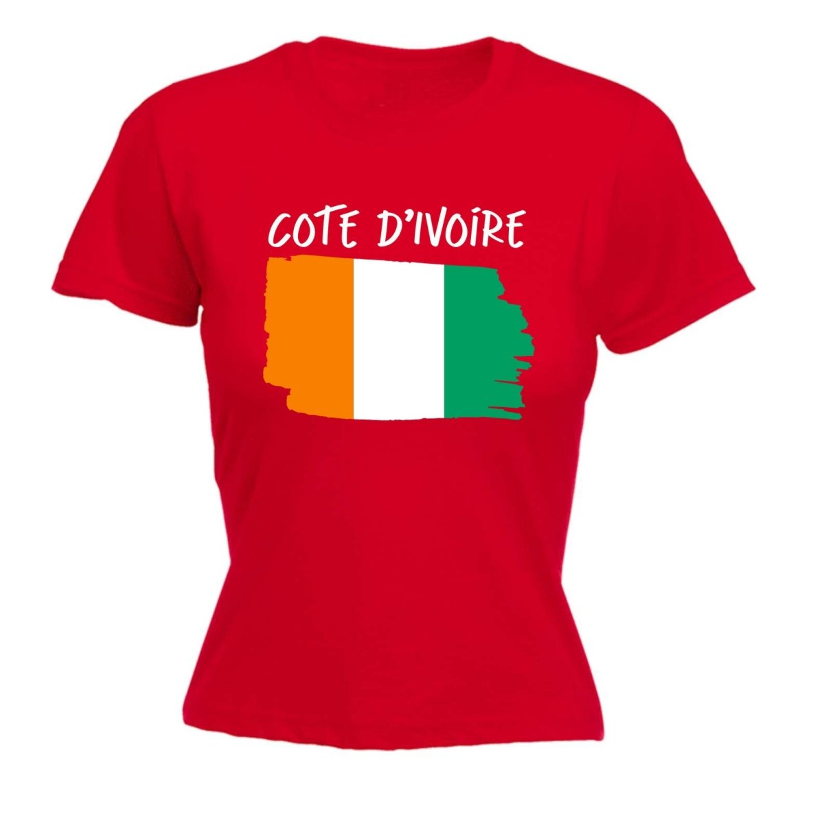 Cote Divoire Country Flag Nationality - Womens T-Shirt T Shirt Tshirt - 123t Australia | Funny T-Shirts Mugs Novelty Gifts