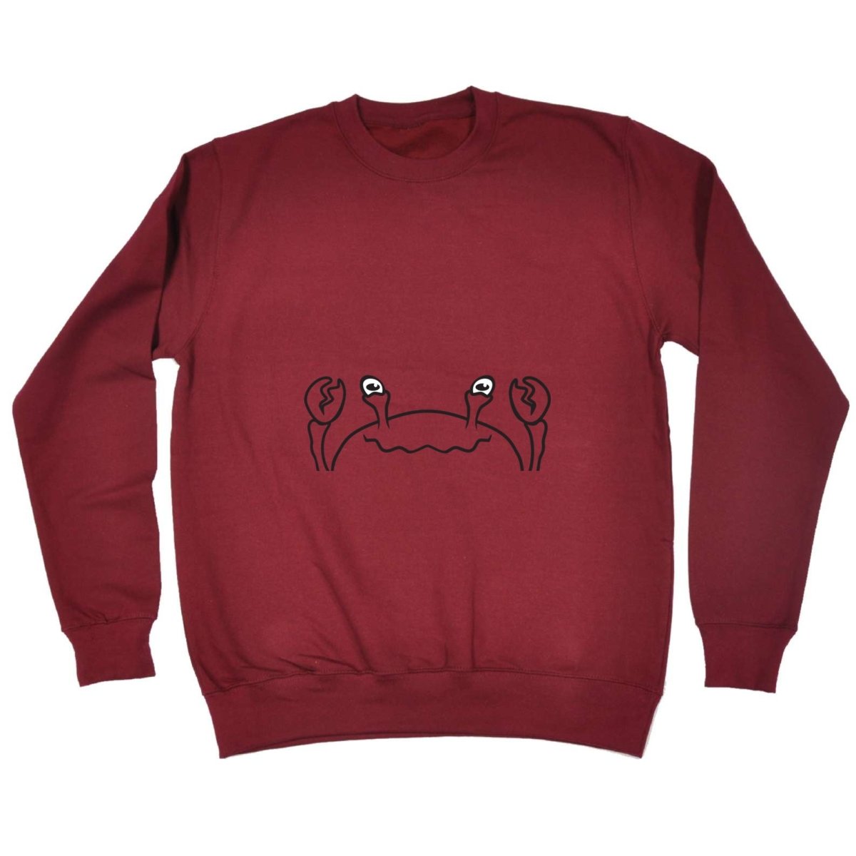 Crab Animal Face Ani Mates - Funny Novelty Sweatshirt - 123t Australia | Funny T-Shirts Mugs Novelty Gifts