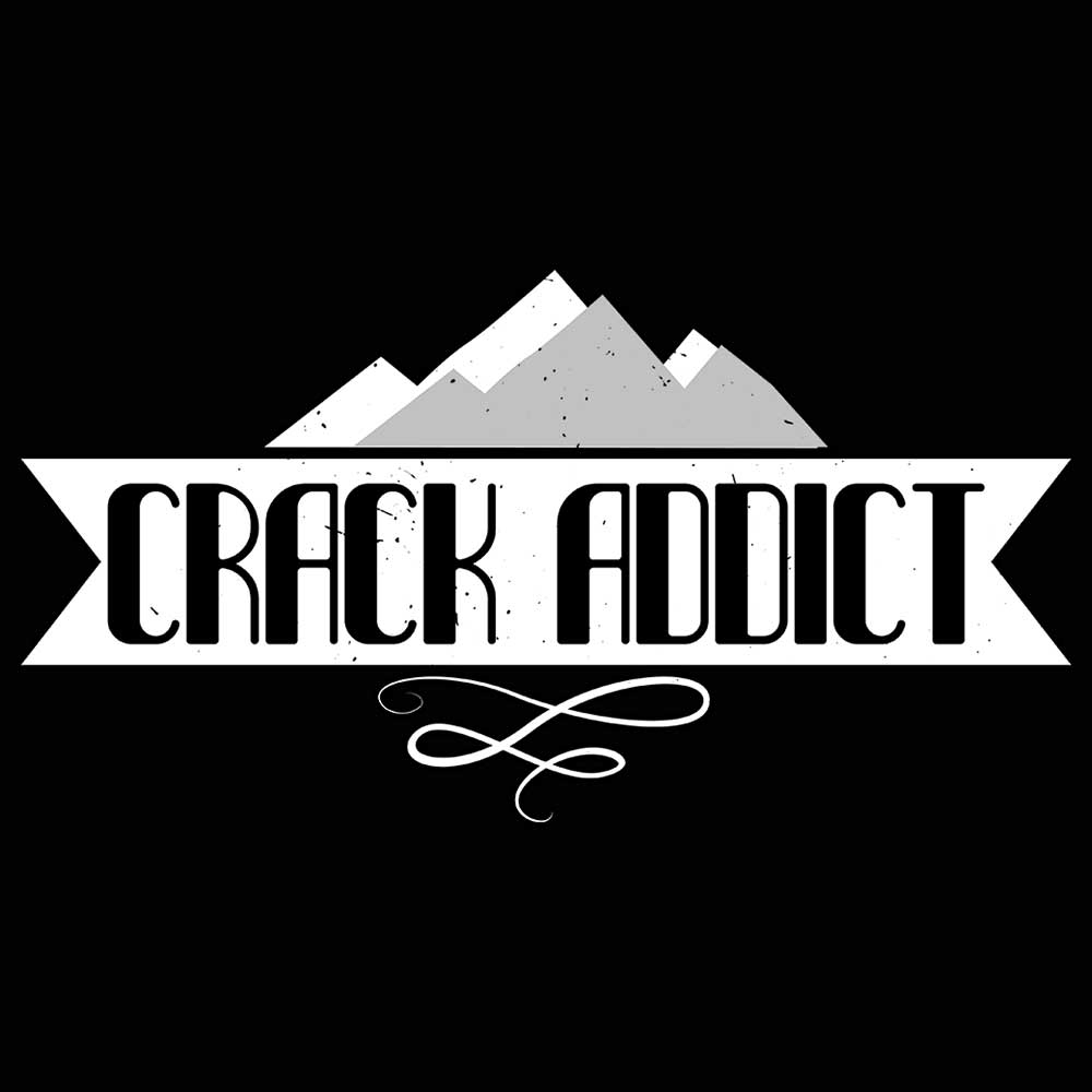 Crack Addict Rock Climbing - Mens Funny T-Shirt Tshirts - 123t Australia | Funny T-Shirts Mugs Novelty Gifts