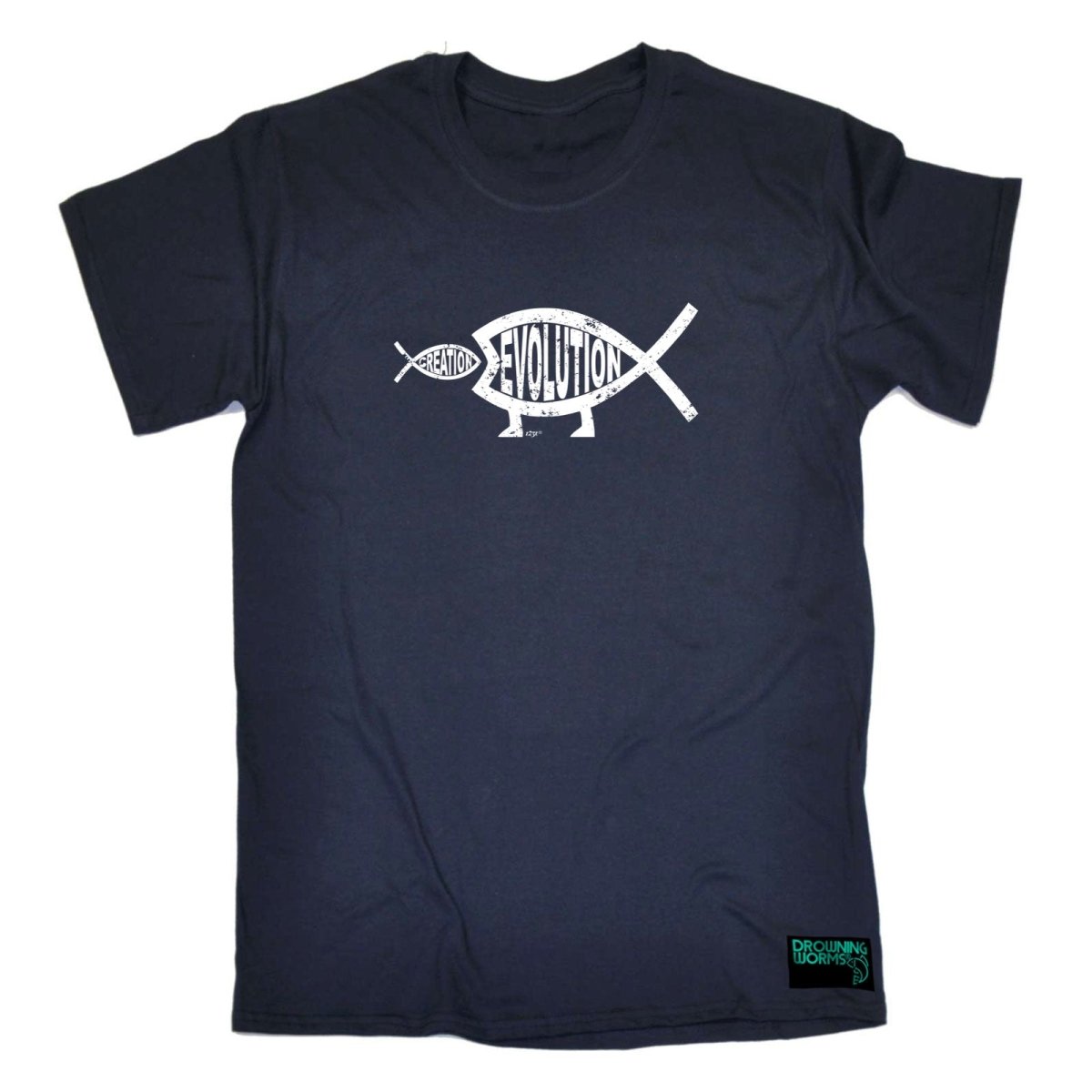 Creation Evolution Fish - Mens Funny Novelty T-Shirt TShirt / T Shirt - 123t Australia | Funny T-Shirts Mugs Novelty Gifts