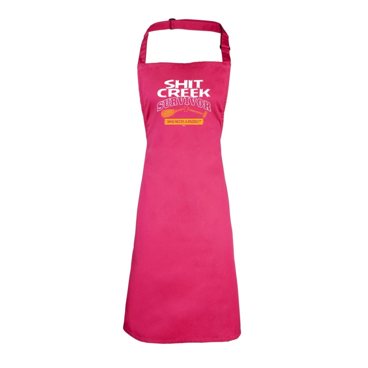 Creek Survivor Who Needs A Paddle - Funny Novelty Kitchen Adult Apron - 123t Australia | Funny T-Shirts Mugs Novelty Gifts