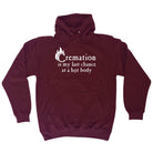 Cremation Hot Body - Funny Novelty Hoodies Hoodie - 123t Australia | Funny T-Shirts Mugs Novelty Gifts