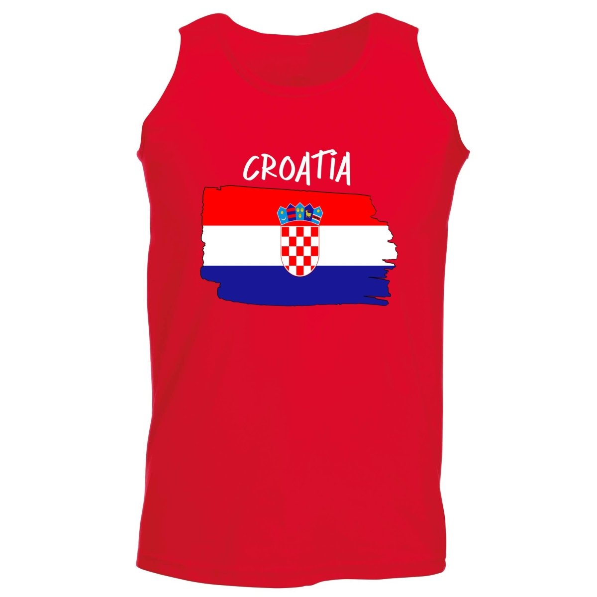 Croatia Country Flag Nationality - Vest Singlet Unisex Tank Top - 123t Australia | Funny T-Shirts Mugs Novelty Gifts