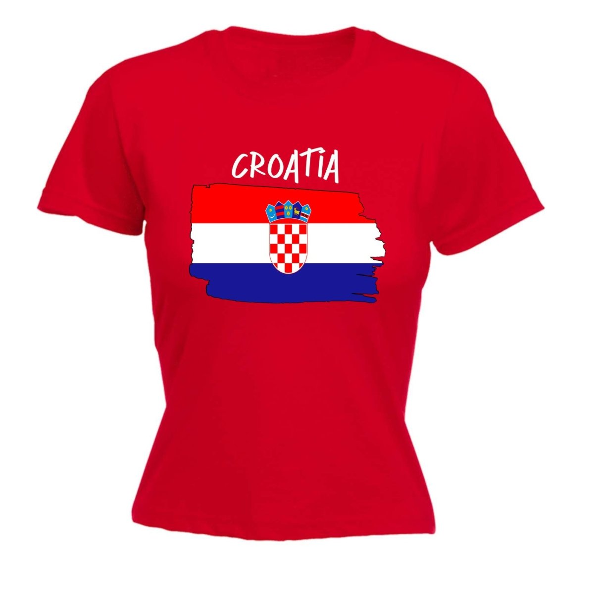 Croatia Country Flag Nationality - Womens T-Shirt T Shirt Tshirt - 123t Australia | Funny T-Shirts Mugs Novelty Gifts