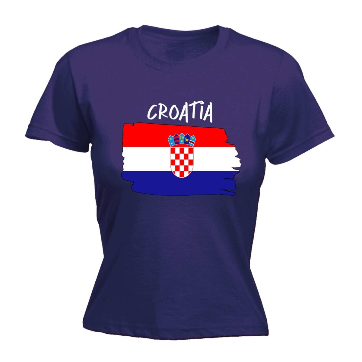 Croatia Country Flag Nationality - Womens T-Shirt T Shirt Tshirt - 123t Australia | Funny T-Shirts Mugs Novelty Gifts