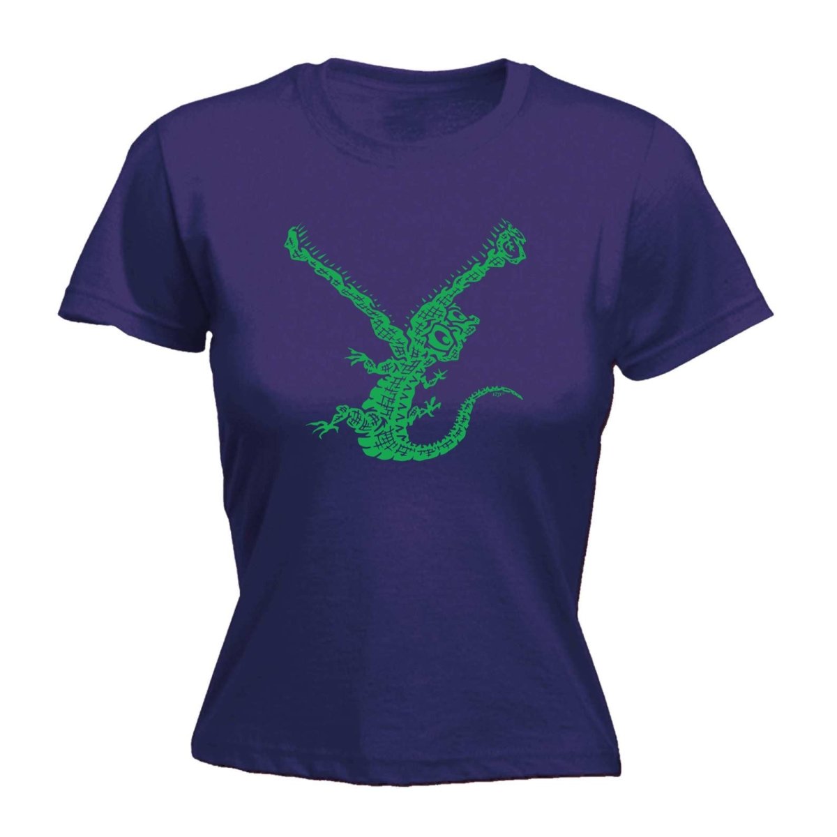 Crocodile Bite - Funny Novelty Womens T-Shirt T Shirt Tshirt - 123t Australia | Funny T-Shirts Mugs Novelty Gifts