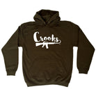 Crooks - Funny Novelty Hoodies Hoodie - 123t Australia | Funny T-Shirts Mugs Novelty Gifts