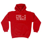 Ctrl S Save The Whales - Funny Novelty Hoodies Hoodie - 123t Australia | Funny T-Shirts Mugs Novelty Gifts